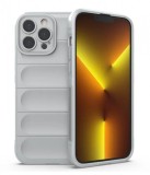 Husa Wave din Silicon compatibila Apple iPhone 14 Pro Max Anti-Shock, Gri, Oem