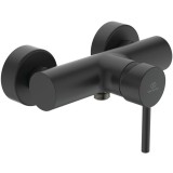 Baterie de dus Ideal Standard Ceraline BC200XG, 1/2&amp;#039;&amp;#039;, aparenta, monocomanda, cartus ceramic, mat, negru