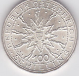 AUSTRIA 100 SCHILLING 1978, Europa, Argint