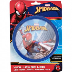 Lampa de veghe LED Spiderman Blue SunCity, 14 x 14 x 5 cm foto