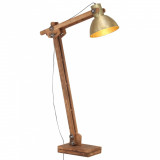 Lampa de podea, alama, lemn masiv de mango, E27 GartenMobel Dekor