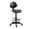 Scaun profesional Ext, ergonomic, mecanism asincron, inaltime reglabila, suport picioare, poliuretan, baza polipropilena, 120 kg, negru