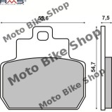 MBS Placute frana Piaggio X8/MP3 125-250 04-07 /Beverley 400-500 05-09 MCB782, Cod Produs: 225100780RM