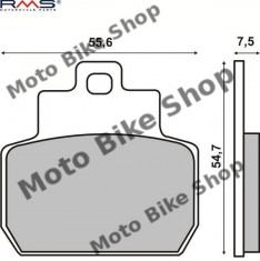 MBS Placute frana Piaggio X8/MP3 125-250 04-07 /Beverley 400-500 05-09 MCB782, Cod Produs: 225100780RM foto