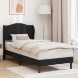 vidaXL Cadru de pat cu headboard Negru 100 x 200 cm Catifea 42027903
