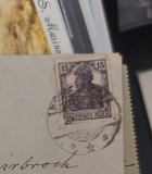 Plic cu timbru 15 Pfennig, Deutsches Reich