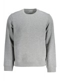 Cumpara ieftin Bluză bărbați, cu imprimeu cu logo, Regular fit, gri, M