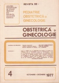 Revista de Obstetrica si Ginecologie, Octombrie-Decembrie, 1977 foto