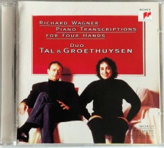Wagner. Duo Tal &amp; Groethuysen &lrm;&ndash; Piano Transcriptions For Four Hands NM / NM cd muzica clasica Sony Europa 1997