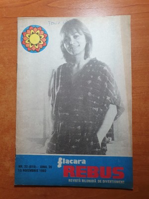 revista flacara rebus 15 noiembrie 1982 - total necompletata foto