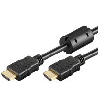 Cablu HDMI tata - HDMI tata cu Ethernet contacte aurite 15m Goobay; Cod EAN: 4040849319129 foto