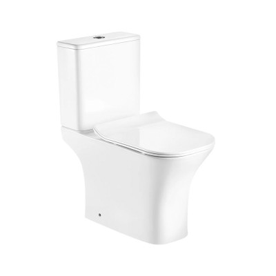 Toaletă compactă monobloc Nile cu spălare inferioară și scaun cu &amp;icirc;nchidere moale foto