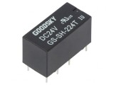 Releu electromagnetic DPDT 24VDC 2A PCB