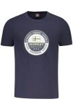 Cumpara ieftin Norway Tricou barbati, din bumbac, Regular fit, Bleumarin, M