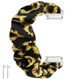 Curea textila elastica, compatibila Samsung Galaxy Watch3 40mm, telescoape Quick Release, Scrunchies 2