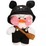 Jucarie de plus ratusca lalafanfan flippy, haine si accesorii random, alb