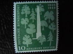 GERMANIA-150 ANI DE LA NASTEREA LUI STIFTER,SCIITOR-SERIE COMPLETA-NESTAMPILAT foto