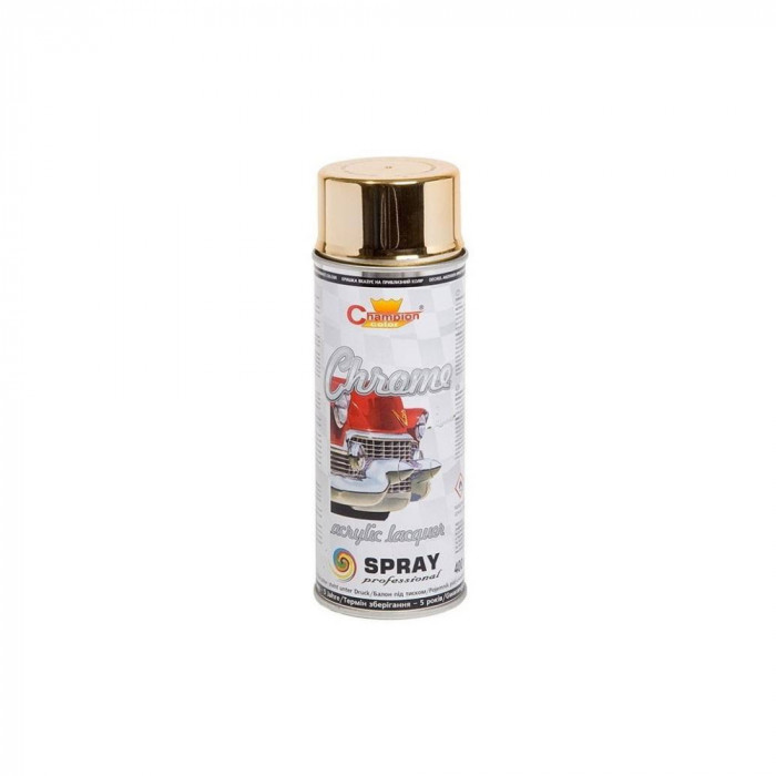 Spray vopsea crom auriu profesional 400ml