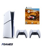 Consola Sony Playstation 5 Slim, Ps5 Disk Edition 1tb + Doua Controllere + Wrc 5 PlayStation 5, Second-Hand