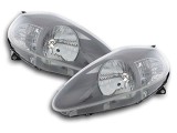 Far Fiat Punto Grande (199) Sport 11.2008-02.2012 Depo partea Stanga, cu rama neagra, tip bec H4, reglaj electric