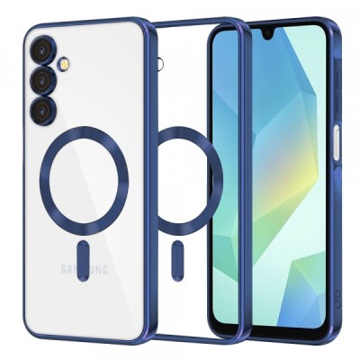 Husa MagSafe pentru Samsung Galaxy A16 5G A166 / A16 4G A165, Techsuit, Luxury Crystal, Albastra foto