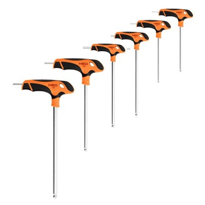 Modul chei imbus cu profil hexagonal tip T NEO TOOLS 84-254 HardWork ToolsRange foto