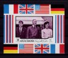 ✅(C45) Ras Al Khaima 1970 &quot;J.F.Kennedy/De Gaulle &quot;,colita 95B ned.,Mi.CV 22&euro;,MNH, Stampilat