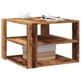 Masuta cafea Gossi lemn vechi 58x58x40 cm lemn prelucrat