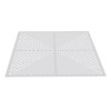 Covor Modular Puzzle, Model Dots, Set 4 Bucăți, Culoare Gri, Dimensiuni 61.5x61.5x0.9 cm, Oem