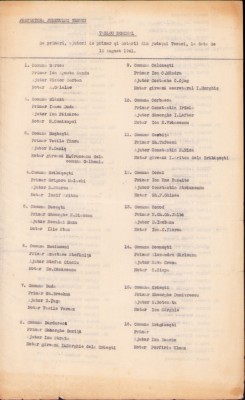 A2672N Tabloul nominal primari ajutoare de primar notari județul Tecuci 1941 foto
