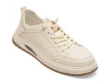 Cumpara ieftin Pantofi sport BITE THE BULLET albi, 86050, din piele naturala