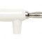 Mufă Banană 4mm 15A 60VDC Albă Neizolată