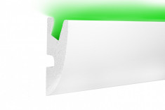 Profil pentru banda LED din polistiren extrudat acoperit cu rasina minerala KD304 (1.15m) foto