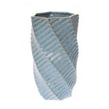 Vaza Spiral, Ceramica, Albastru, 23 cm ComfortTravel Luggage