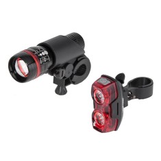 Set far si stop de bicicleta Vipow, 1 W, 3 moduri de operare, iluminare 100 m foto