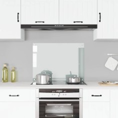 vidaXL Panou antistropi bucătărie transparent 80x60 cm sticlă securiz.