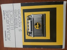 Acumulatiare Electrice &Icirc;ntreținere Și Reparații-Gh.Clondescu.
