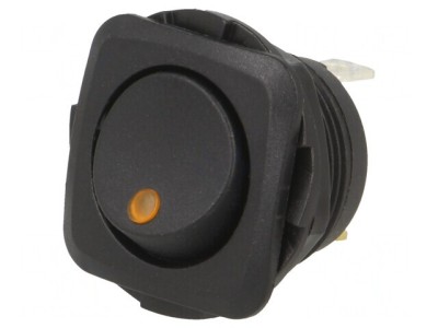 Comutator Basculant ON-OFF 20A 14V LED Negru foto