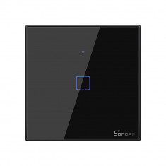 Intrerupator Smart cu Touch WiFi + RF 433 Sonoff T3 EU TX, 1 canal