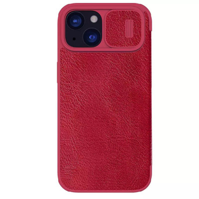 Husa pentru iPhone 15 - Nillkin QIN Leather Case - Red foto