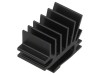 Radiator extrudat TO220 negru 15x19.4mm