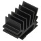 Radiator extrudat TO220 negru 15x19.4mm