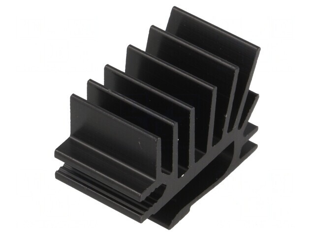 Radiator extrudat TO220 negru 15x19.4mm