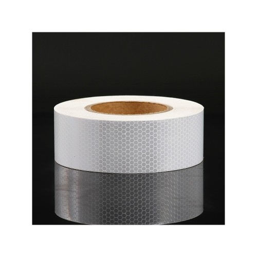 Banda reflectorizanta tip fagure culoare Alba 5cmx25m Cod: CH-022W