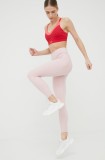 Under Armour leggins de antrenament Meridian 1369004 femei, culoarea roz, neted