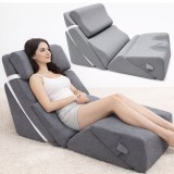 Cumpara ieftin Set 6 Perne Ortopedice Reglabile tip Pat Ortopedic Linomag&reg;, pentru Somn, Citit, Privit la TV, Recuperare Medicala, Reflux, Sforăit, Suport Spate, Gat