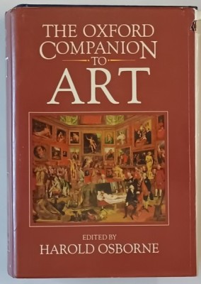 THE OXFORD COMPANION TO ART , edited by HAROLD OSBORNE , 1970 foto