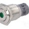 Intrerupator anti-vandalism, ON-(ON), &Oslash;16mm, ONPOW, LAS2-GQF-11D/G24V/S-P
