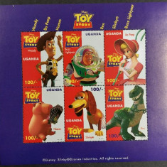 Uganda MNH 1997 - Disney desene animate Toy Story - 3 blocuri (vezi descriere)