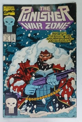 THE PUNISHER WAR ZONE , BENZI DESENATE CU TEXT IN LIMBA ENGLEZA , 11 JAN. , 1992 foto